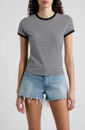 FRAME Ringer Pima Cotton T-Shirt