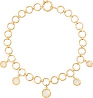 Freya Rose Forged Circular Necklace, Gold