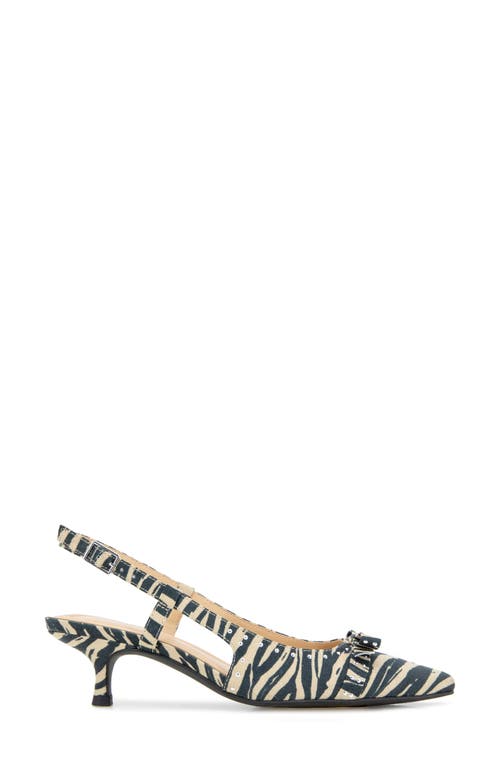 Reaction Kenneth Cole Manchester Slingback Kitten Heel Pump In Animal Print