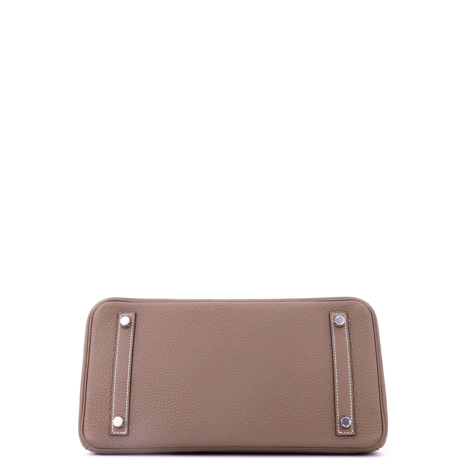 Pre-Owned Hermes Birkin Handbag Grey Togo with Palladium Hardware 30, Alternate, color, Etoupe