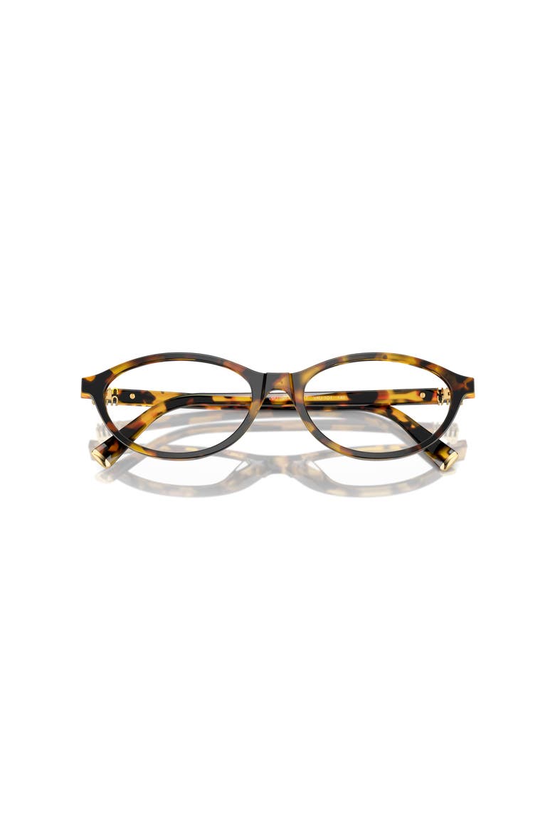 55mm Oval optical glasses, Alternate, color, Tortoise