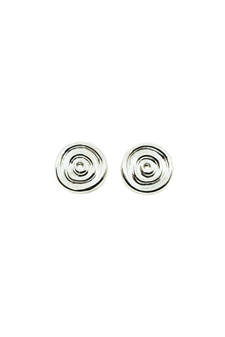 SUN POWERS Saucer Earrings, Main, color, Silver