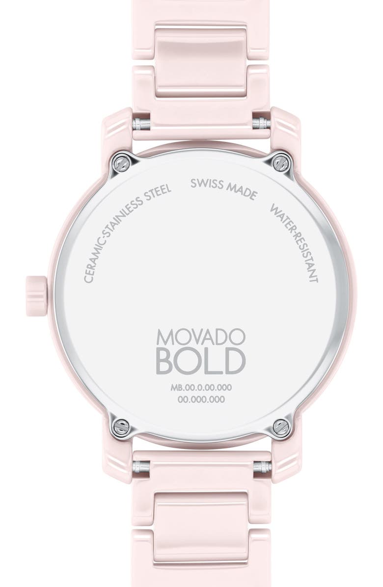 Movado Bold Evolution 2.0 Bracelet Watch, 34mm, Alternate, color, Blush