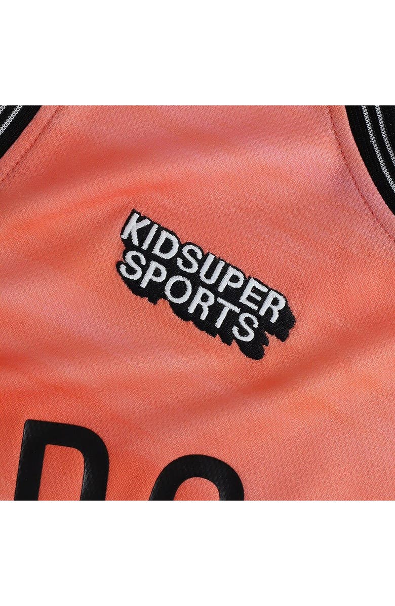 NBA X KIDSUPER Unisex NBA & KidSuper Studios by Fanatics Coral Brooklyn Nets Hometown Jersey, Alternate, color, Coral