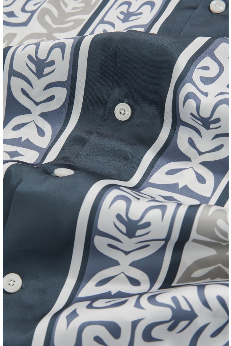 Momoa Satin Camp Shirt, Alternate, color, AIRFORCE BLUE