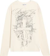 JADED LONDON Rest in Music Graphic Cotton Waffle Knit T-Shirt