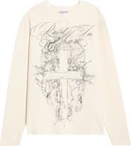 JADED LONDON Rest in Music Graphic Cotton Waffle Knit T-Shirt