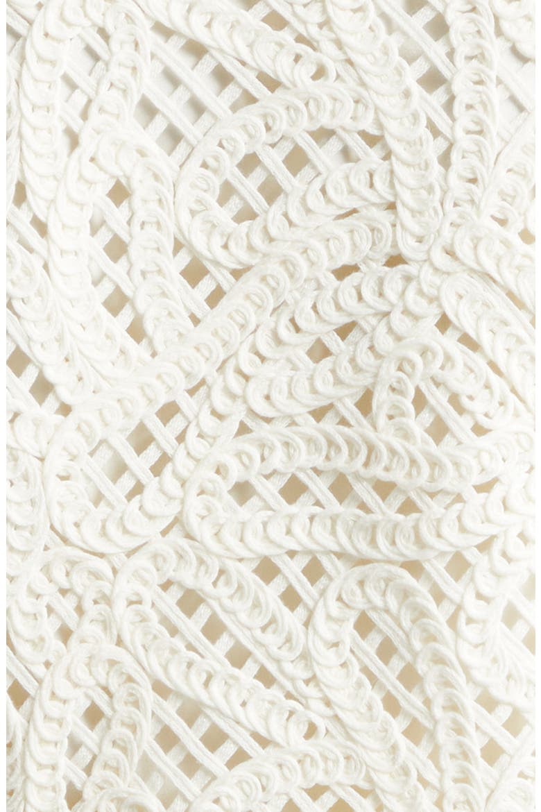Open Stitch Cotton Blend Cardigan, Alternate, color, SOLID WHITE