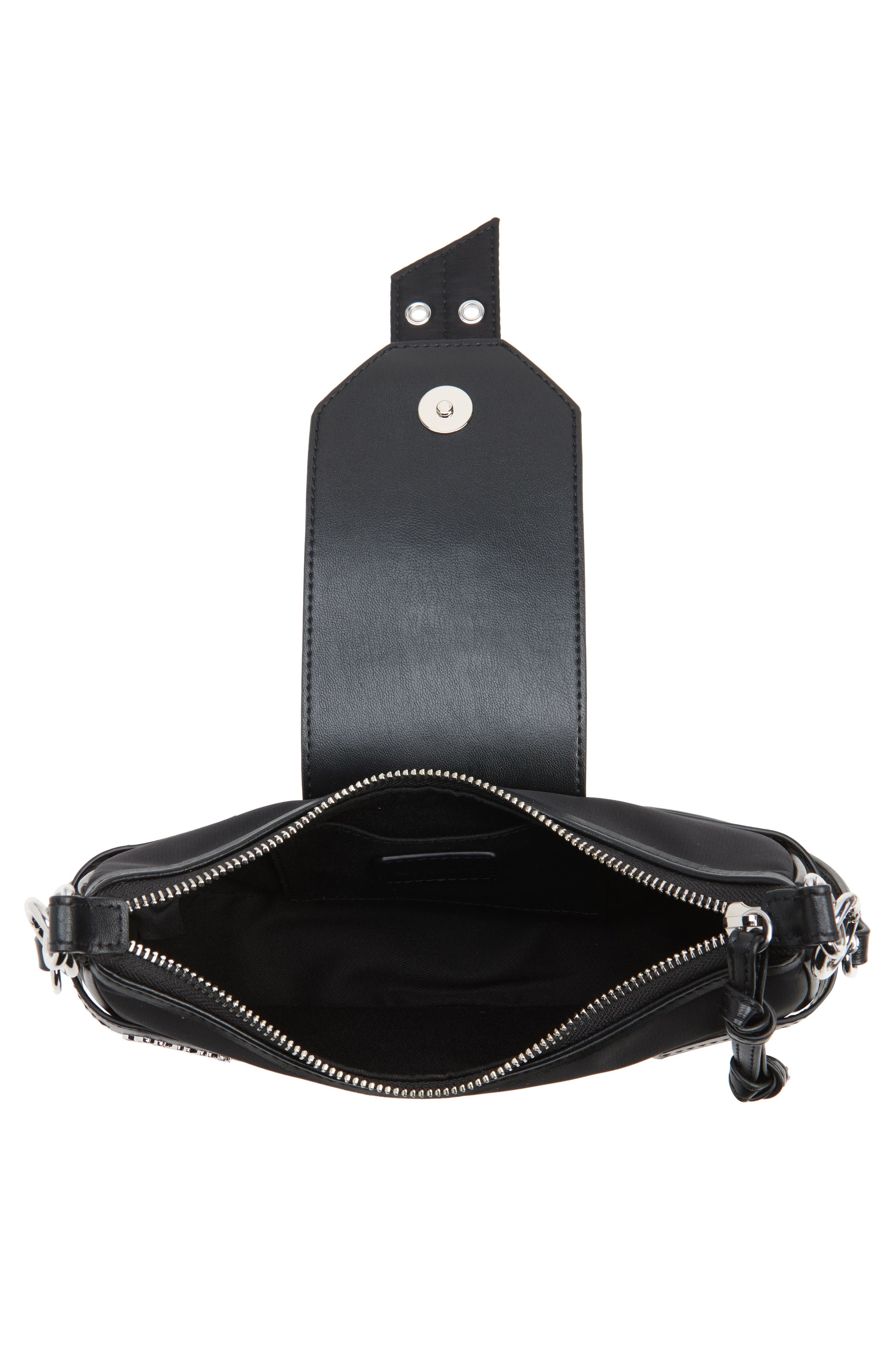 Ganni Bucky Small Nylon Crossbody Bag, Alternate, color, 