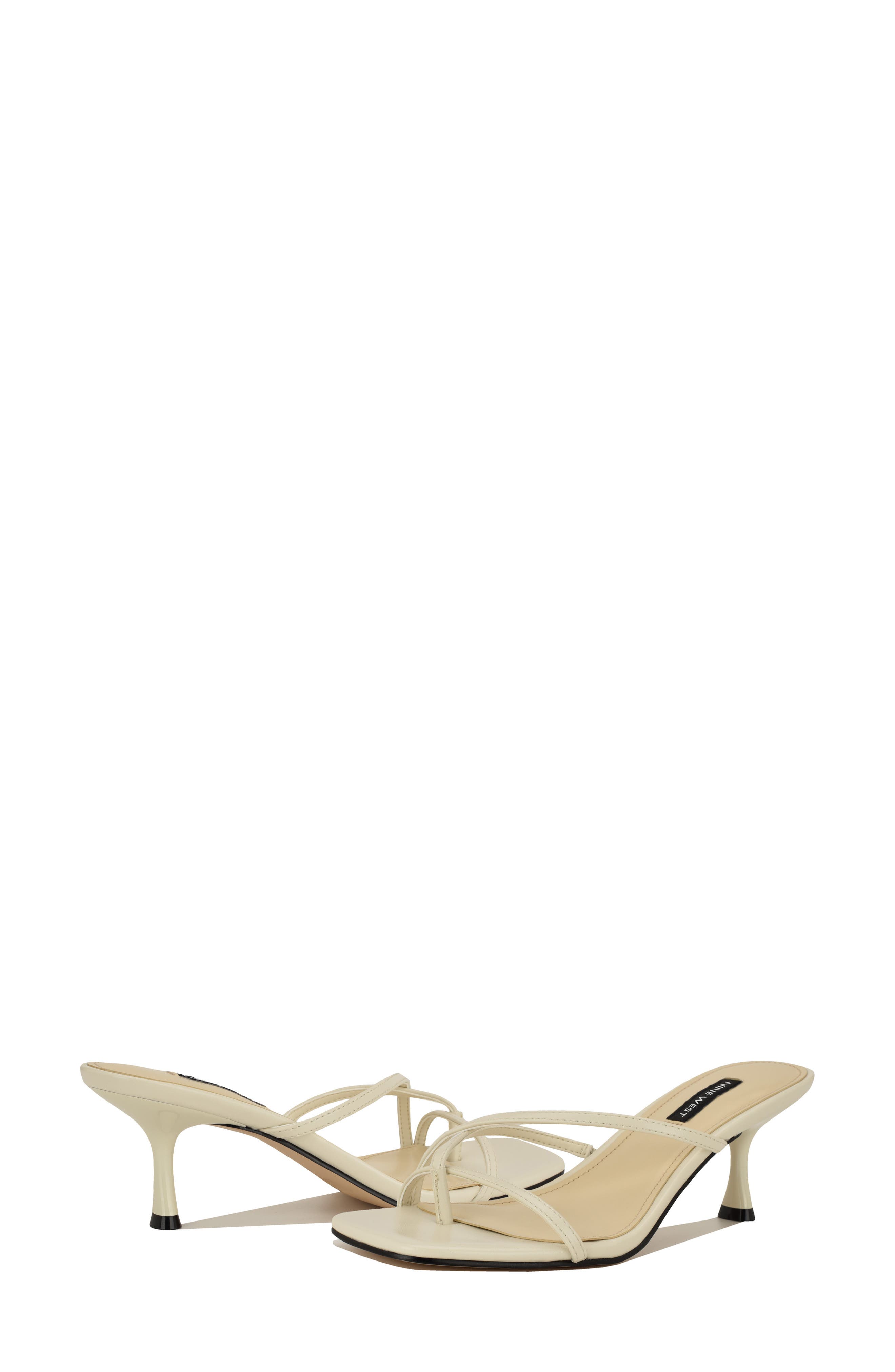 Nine West Anirey Slide Sandal, Alternate, color, Ivory 150