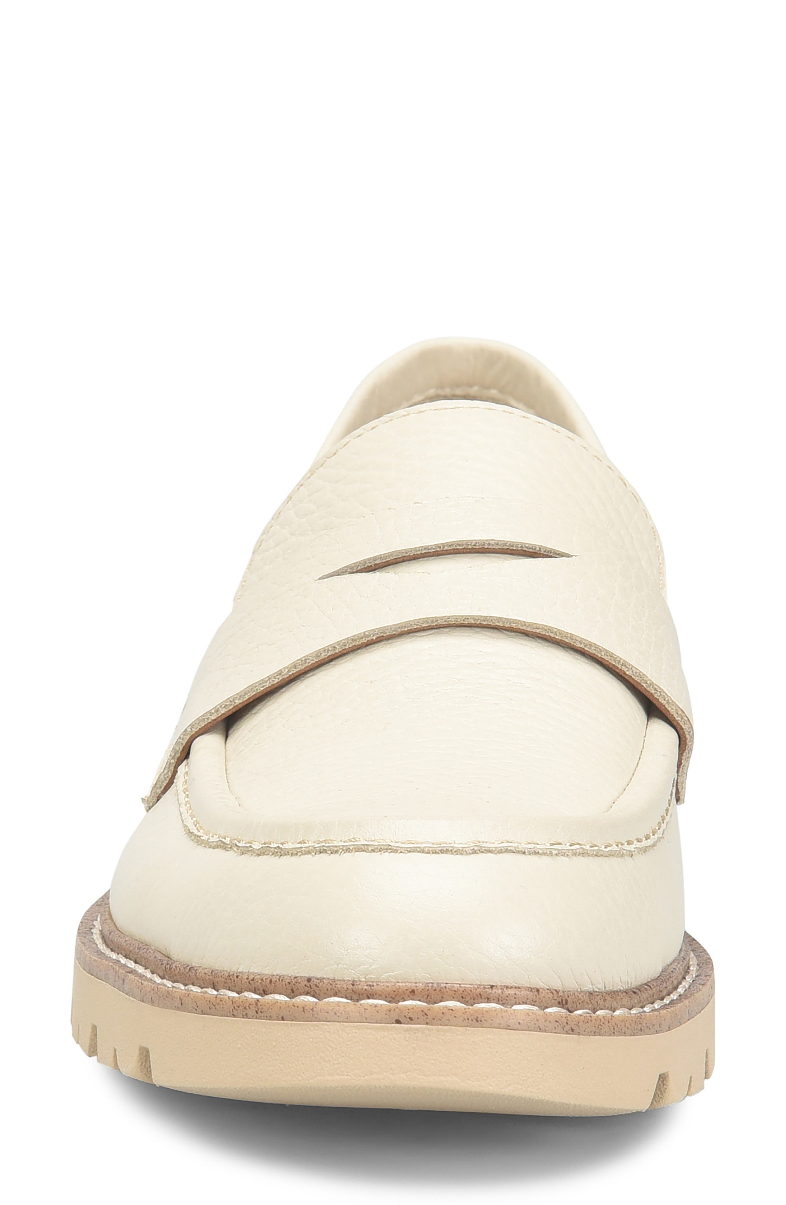 Lug Sole Penny Loafer, Alternate, color, CREAM