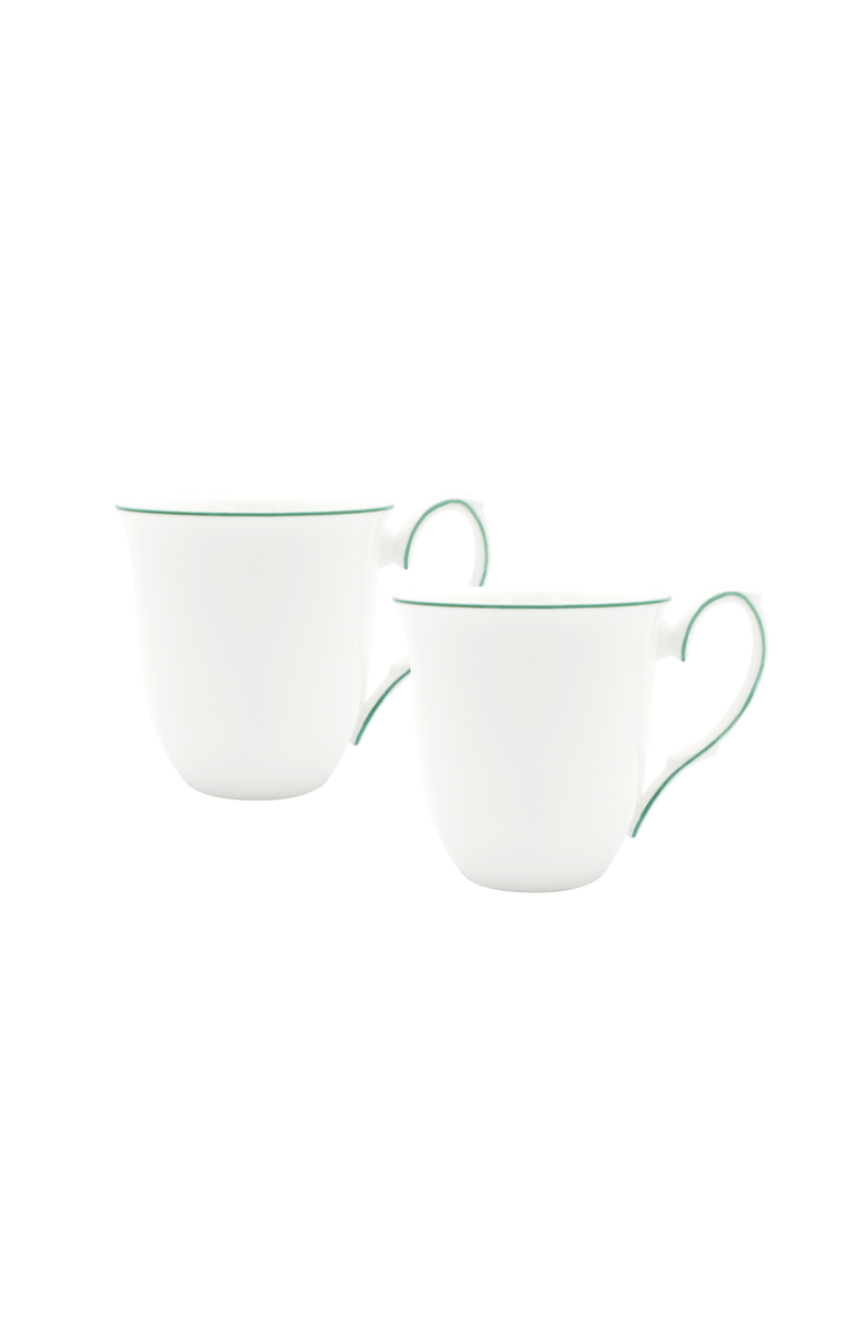 Twig New York Amelie Set of 2 Mugs, Main, color, Forest Green