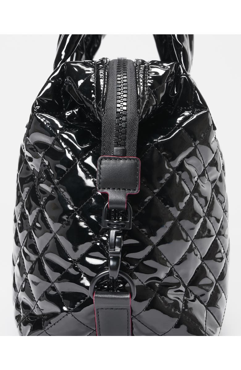 MZ Wallace Small Sutton Deluxe Tote, Alternate, color, Black Lacquer