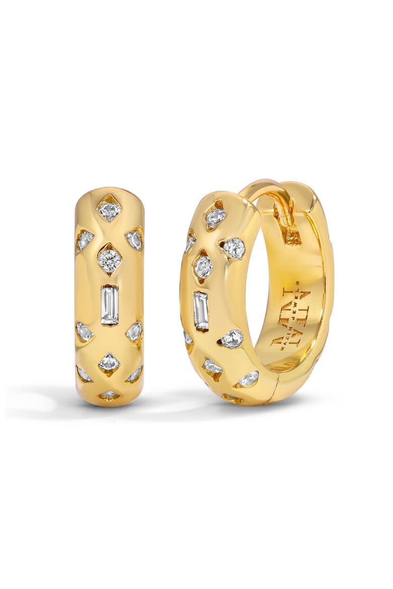 The Celeste Hoops, Main, color, Gold