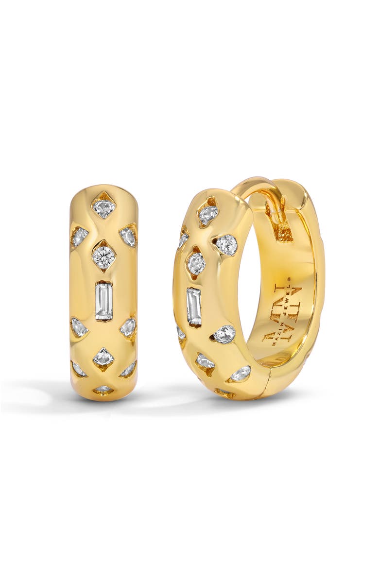 Mazin Jewels The Celeste Hoops, Main, color, Gold
