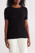 Calvin Klein Textured Short Sleeve Sweater