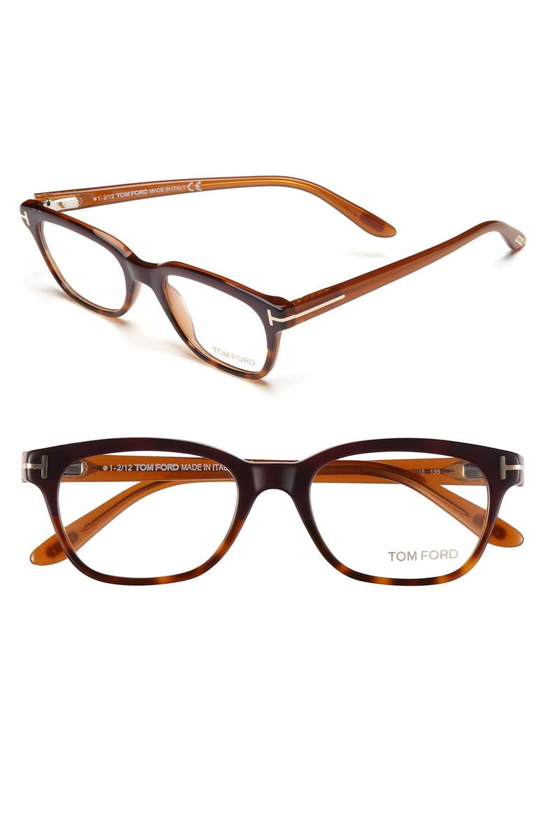 49mm Optical Glasses, Main, color, SHINY DARK VIOLET