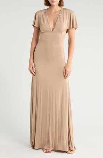 GO COUTURE Dolman Sleeve Cutout Maxi Dress