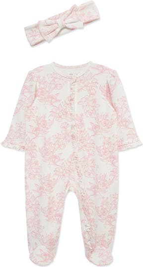 Rose Hatch Footie & Headband Set