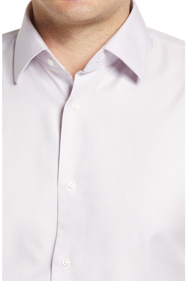 Traditional Fit Non-Iron Solid Stretch Dress Shirt, Alternate, color, LAVENDER