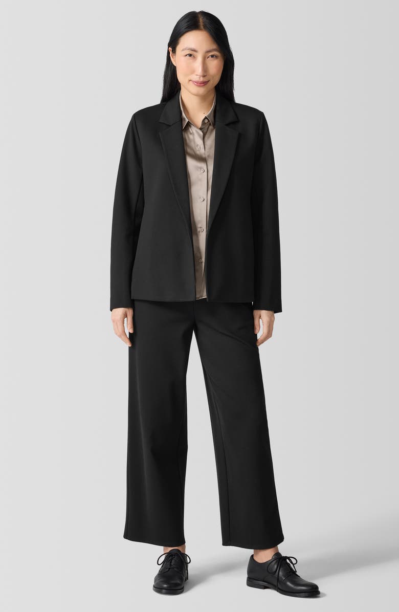 Eileen Fisher Notched Lapel Ponte Blazer, Alternate, color, 