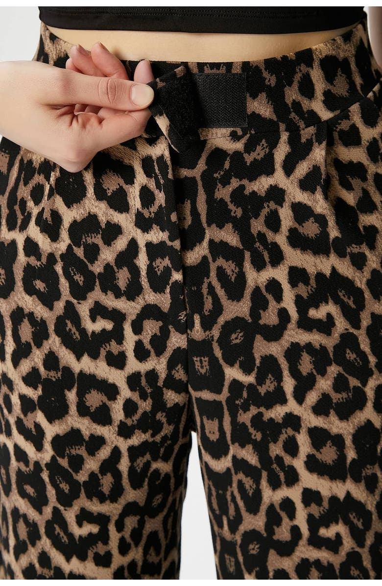 Prologue Shoes High Waist Stretch Palazzo Pants, Alternate, color, Leopard