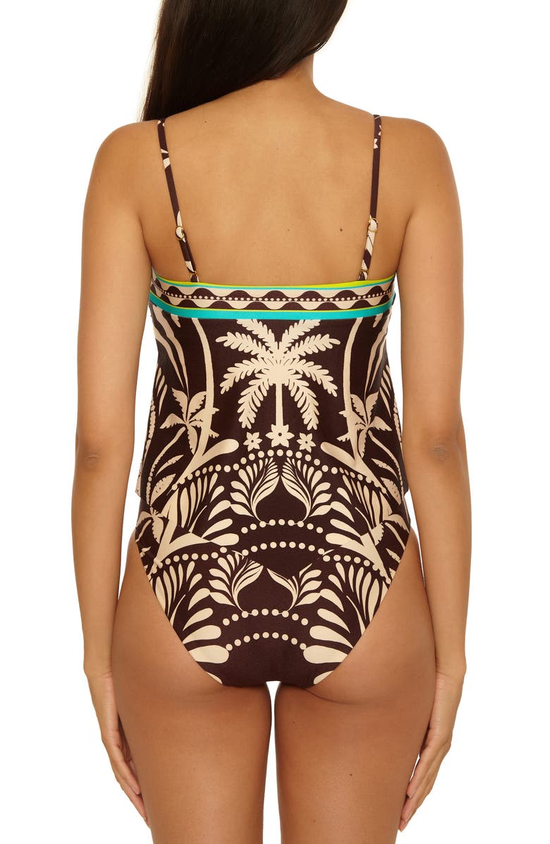 Trina Turk Syros Bandeau Tankini Top, Alternate, color, Multi