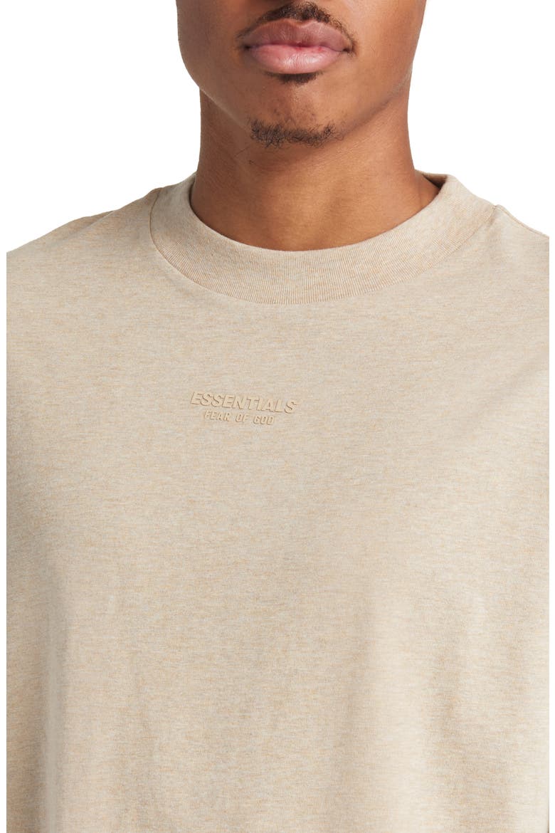 Logo Cotton T-Shirt, Alternate, color, GOLD HEATHER