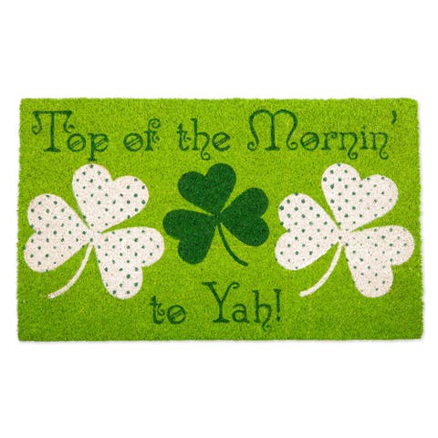 St. Patrick's Day Coir Non-Slip Doormat