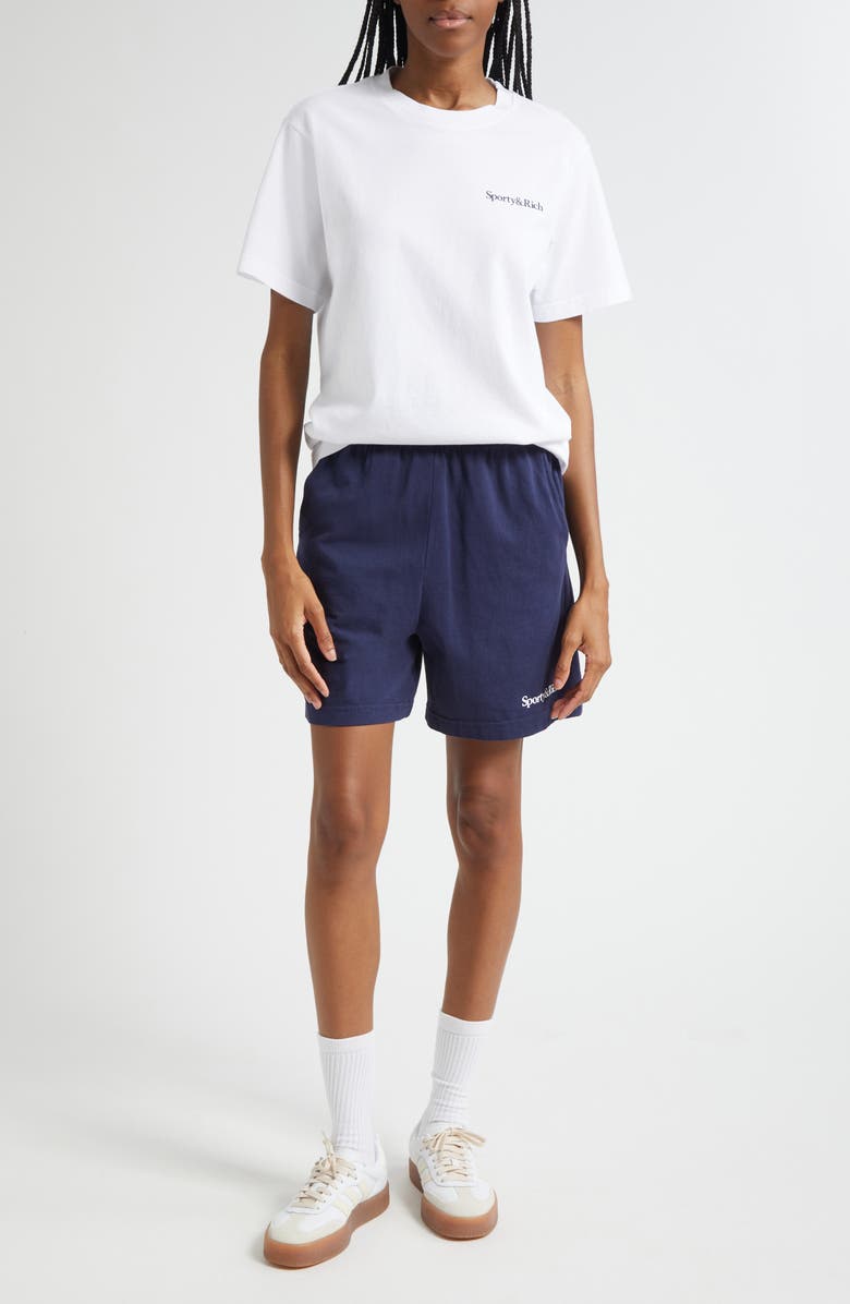 Sporty & Rich Health is Wellness Logo Graphic T-Shirt, Alternate, color,