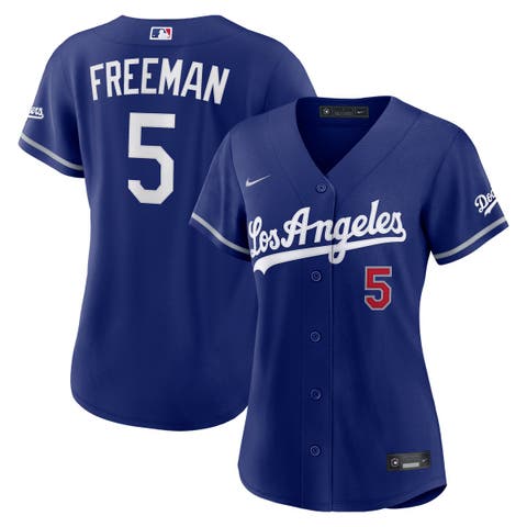Women's Nike Freddie Freeman Royal Los Angeles Dodgers Alternate Stadium Jersey