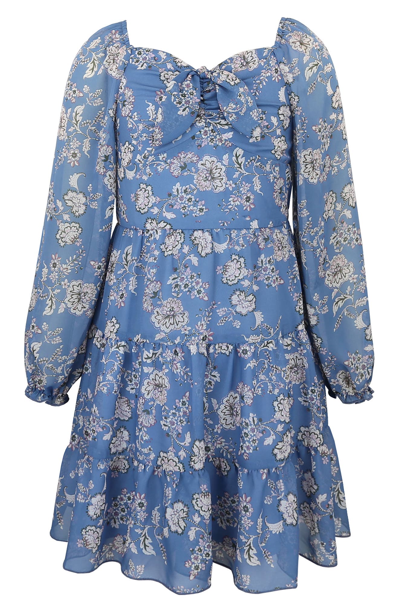 Kids' Mesh Print Dress