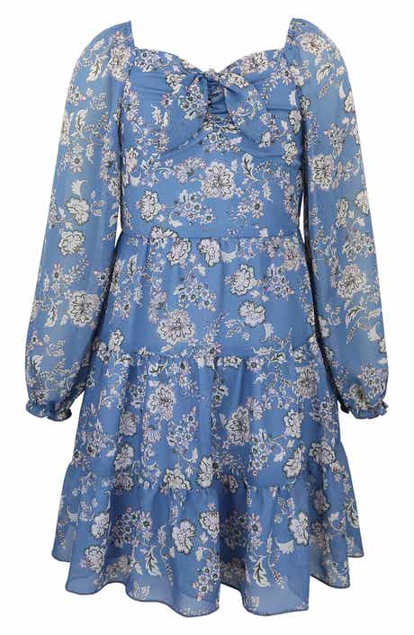 Kids' Mesh Print Dress