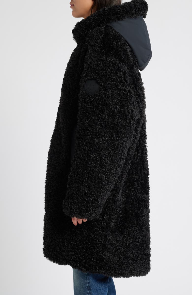 Save The Duck Angelica Faux Shearling Coat, Alternate, color, 