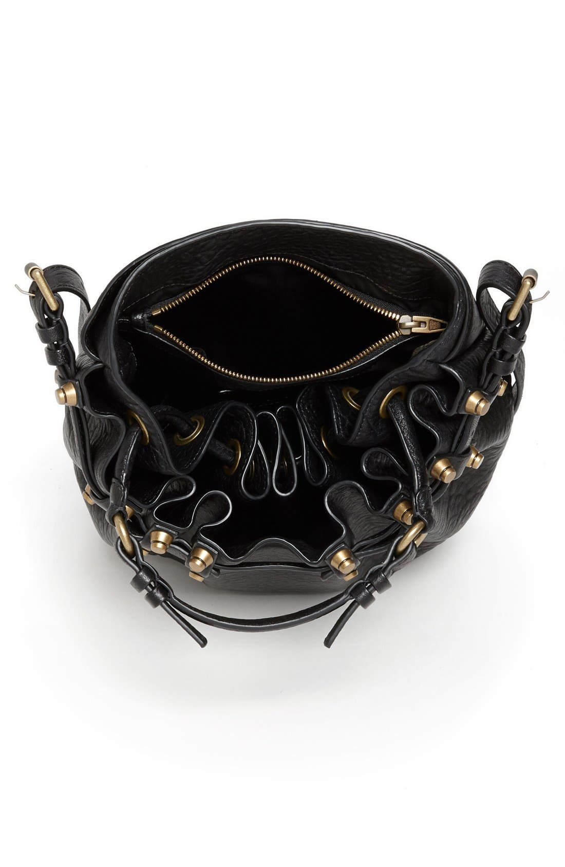 Alexander Wang 'Diego' Leather Bucket Bag, Alternate, color, 