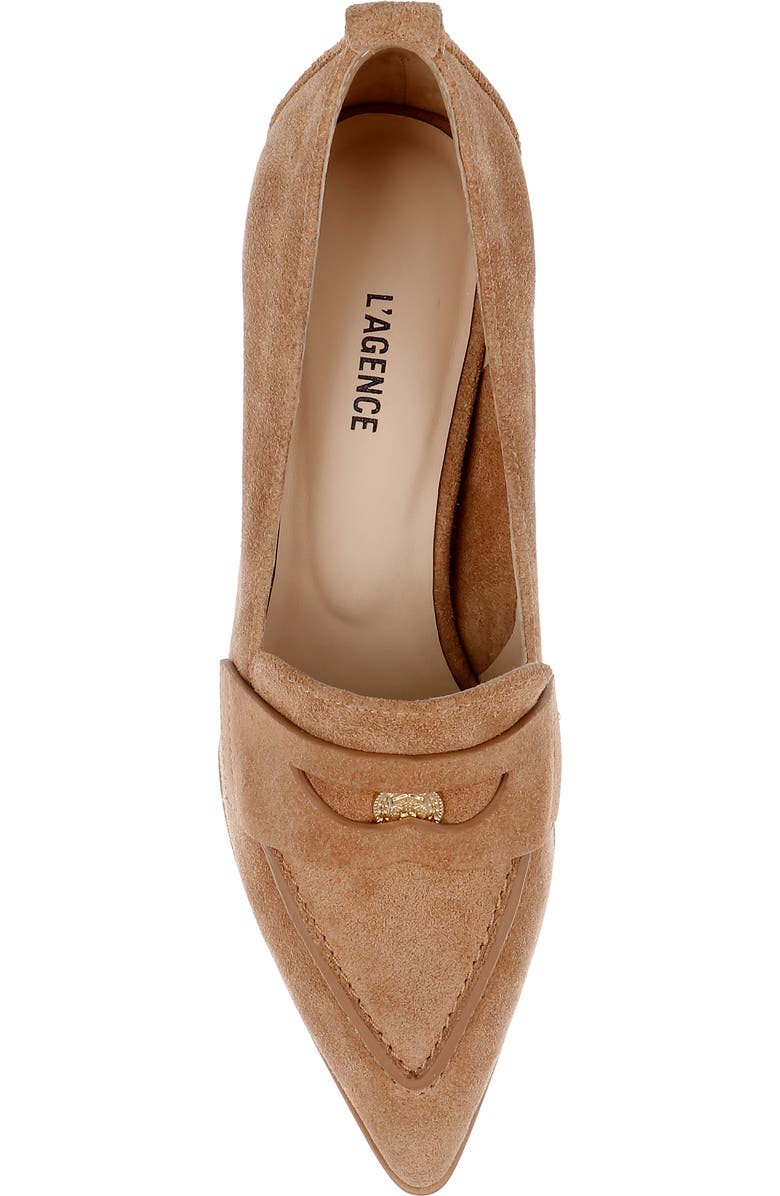 L'AGENCE Mallory Pointed Toe Pump, Alternate, color, Sand Suede