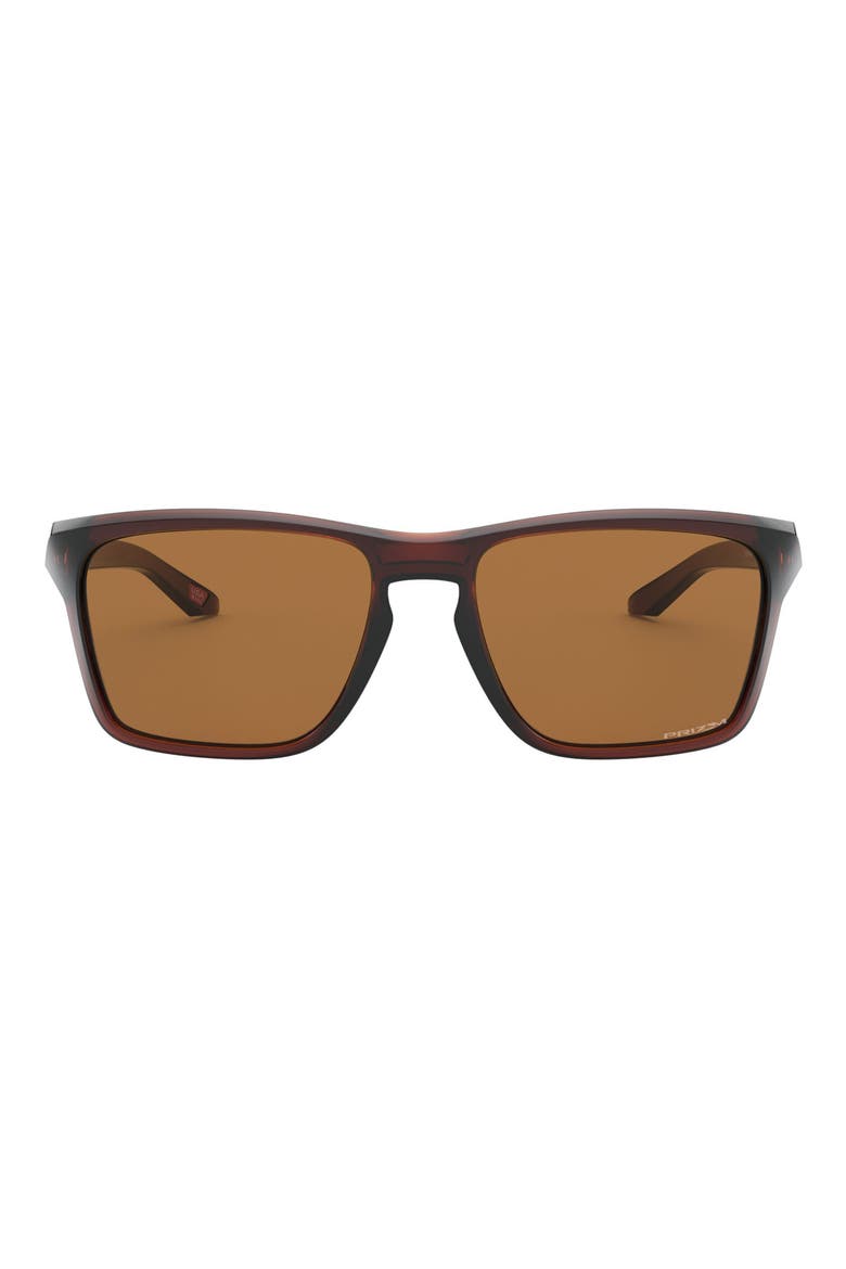 Sylas 57mm Rectangular Sunglasses, Main, color, LITE BROWN