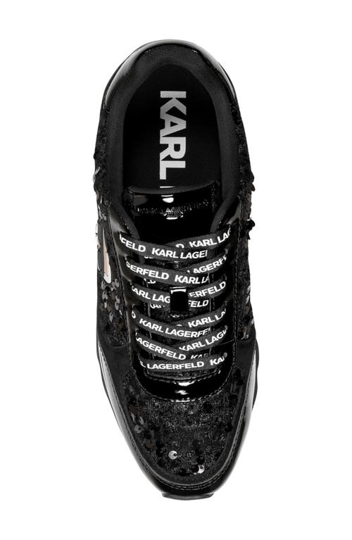 Karl Lagerfeld Paris Meade Platform Sneaker In Black