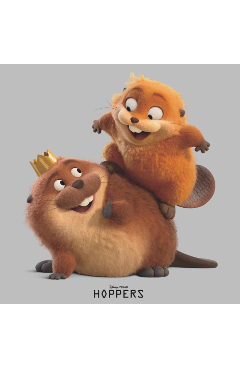 Hoppers Girl's Hoppers King George and Mabel Fun  Graphic T-Shirt, Alternate, color, Athletic Heather