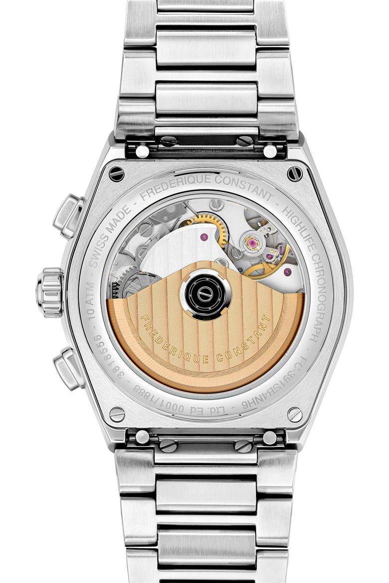 Highlife Chronograph Automatic Bracelet Watch, 41mm, Alternate, color, SILVER-TONE