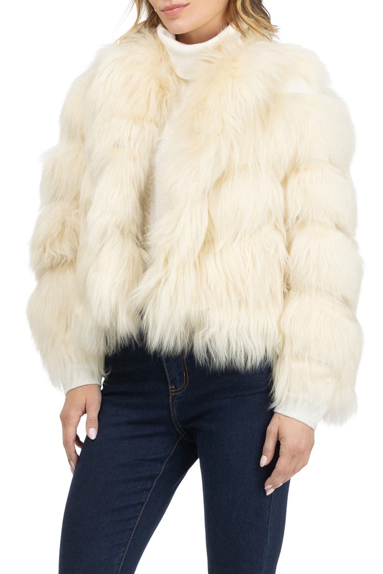 Genuine Shearling Jacket, Alternate, color, BEIGE