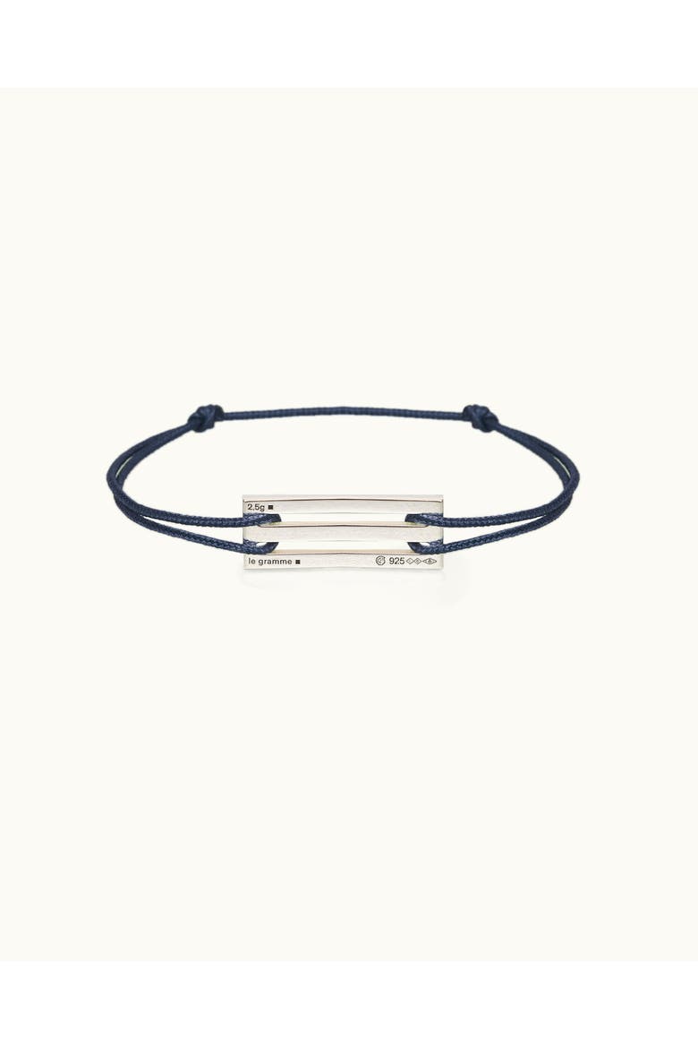 Nato Sterling-Silver Bracelet, Main, color, Navy