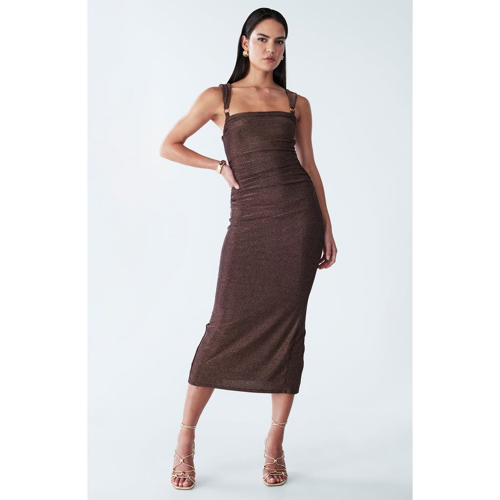 Bwldr Myran Dress In Brown