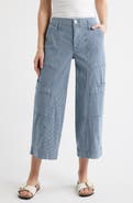 Wit & Wisdom Skyrise Cotton Crop Wide Leg Utility Pants