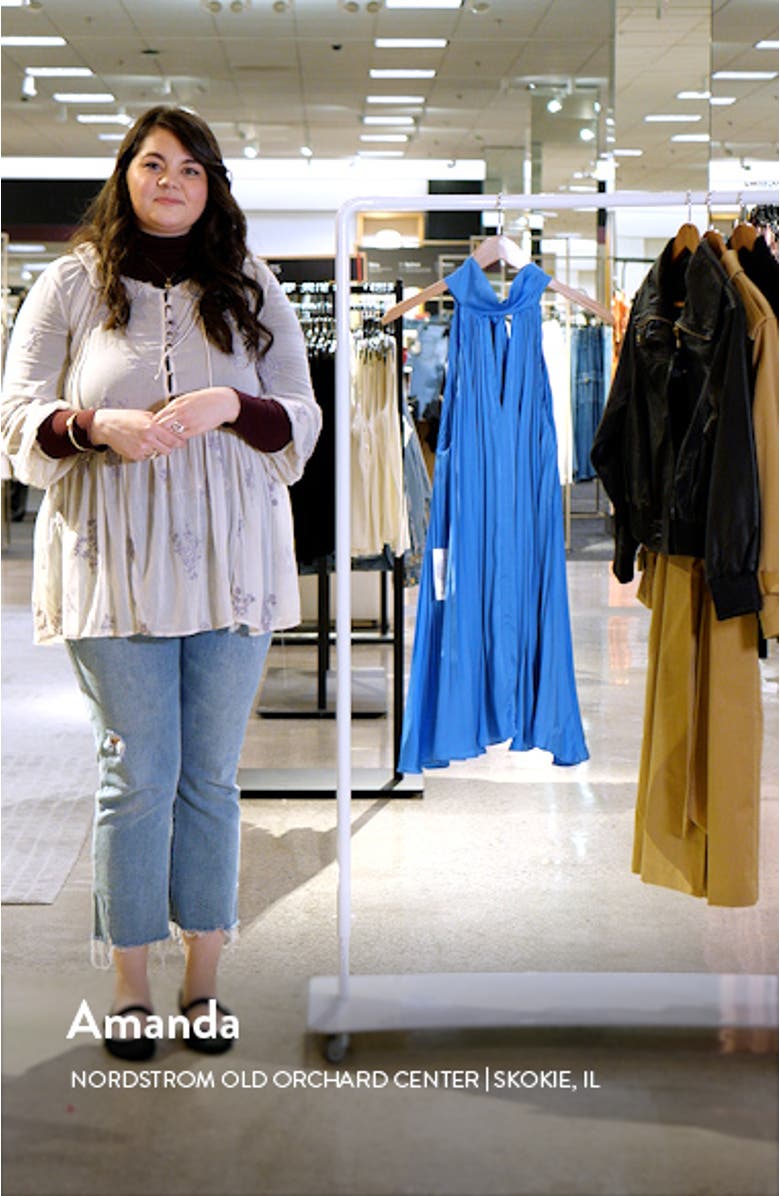 Sammy Pleated Trapeze Minidress, sales video thumbnail