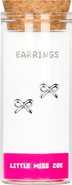 Little Miss Zoe Kids' Sterling Silver Bow Stud Earrings in Gift Bottle