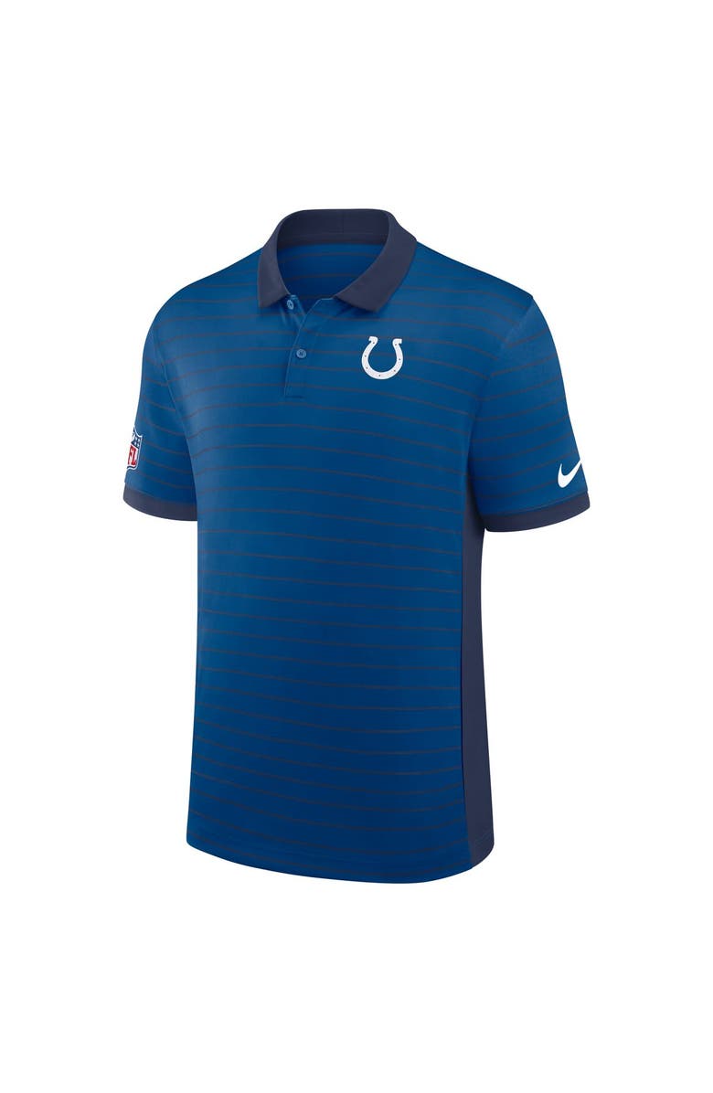 Nike Men's Nike Royal Indianapolis Colts Sideline Victory Stripe Performance Polo, Alternate, color, Royal