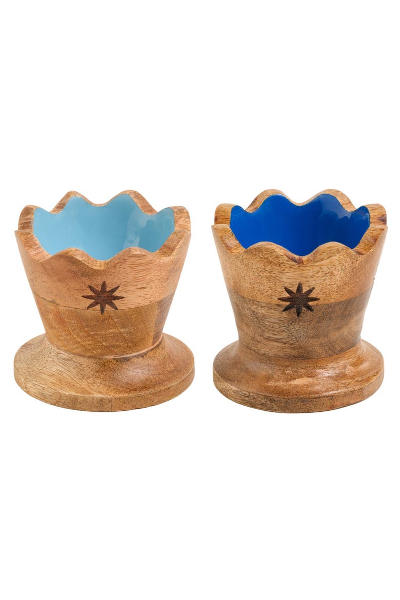 Mango Tree Snack Bowl 2 Pcs Set, Main, color, Blue-Navy