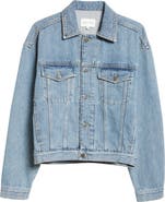 LOULOU DE SAISON Dave Organic Cotton Denim Trucker Jacket