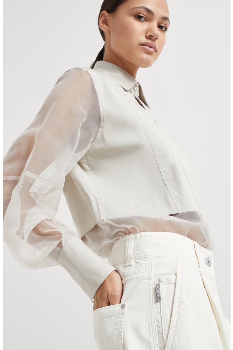 Loose sartorial trousers, Alternate, color, Chalk